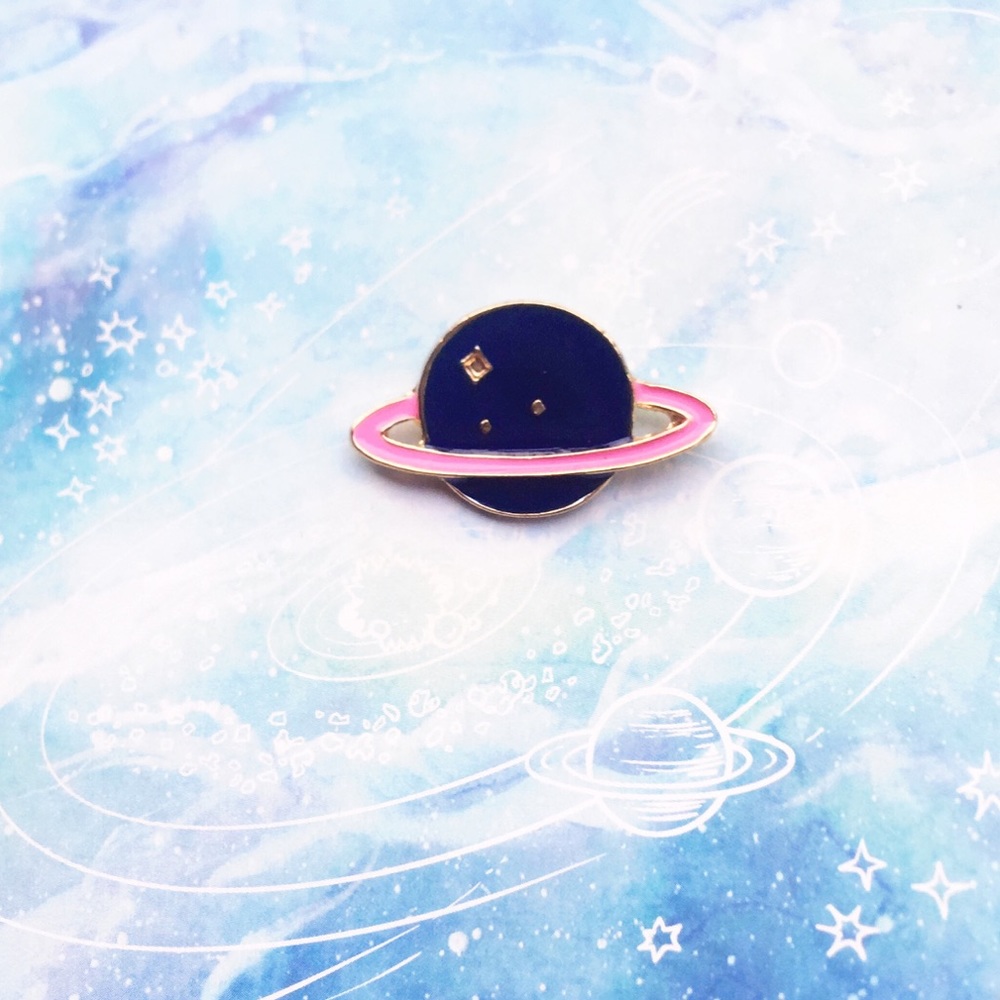 ✨ Dark Blue Planet Pin ✨